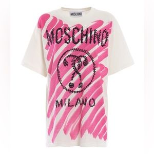 MOSCHINO
Painted effect white cotton T-shirt XS